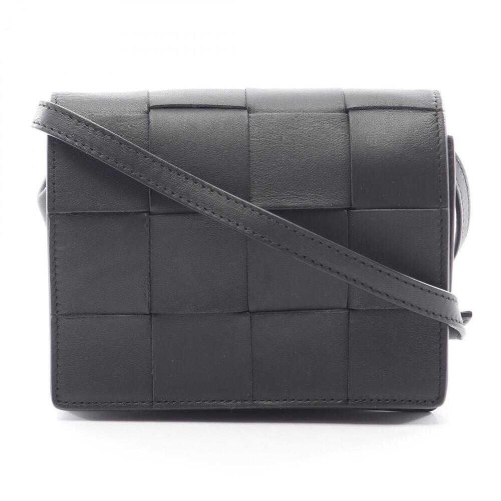 Bottega Veneta Cassette Maxi Intrecciato Crossbody Shoulder Bag Handbag Leath...